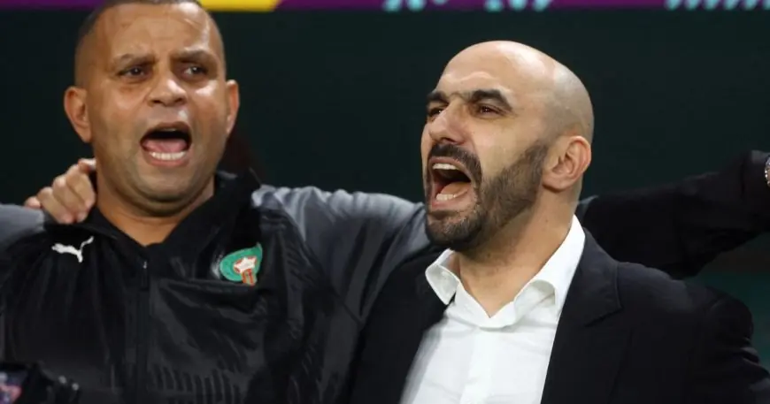 الركراكي يبارك لخليفته وهبي والمغرب وصولهم التاريخي لربع نهائي كأس العالم
