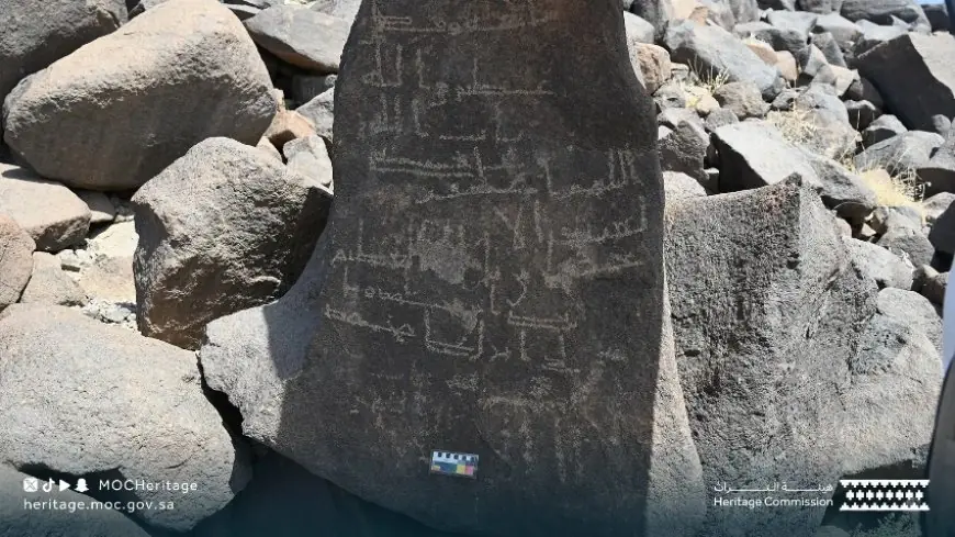 اكتشاف نقش صخري جديد في السعودية يحمل اسم الخليفة عمر بن الخطاب
