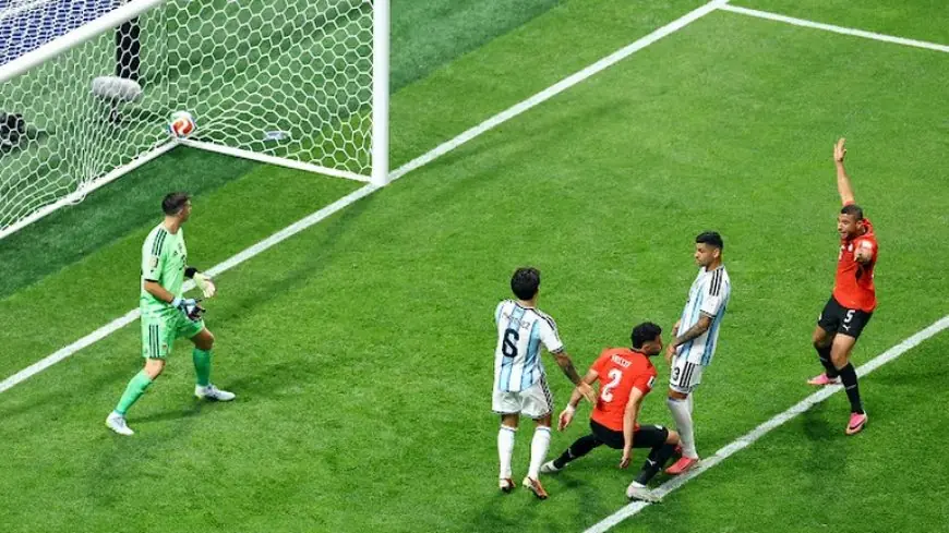 منتخب الفراعنة يتفوق على الأرجنتين بهدف في الشوط الأول من دور الـ16 بكأس العالم