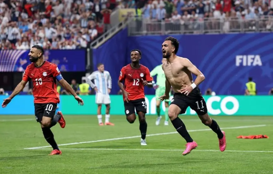 تقنية الفيديو تحرم منتخب مصر من هدف ثانٍ ضد الأرجنتين في مونديال كأس العالم
