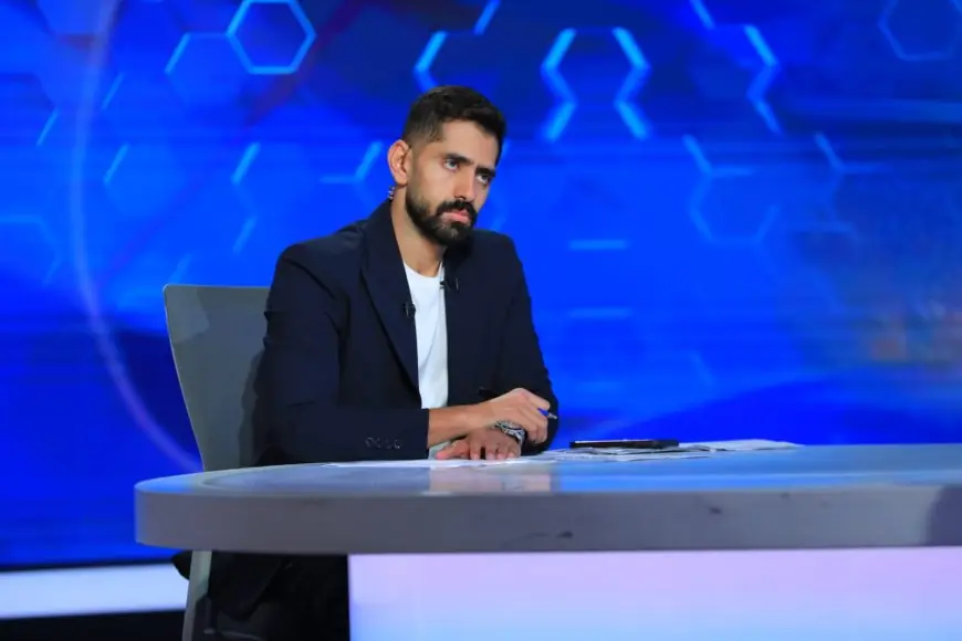 دموع محمد أضا تتساقط على الهواء بعد هزيمة مصر من الأرجنتين في كأس العالم