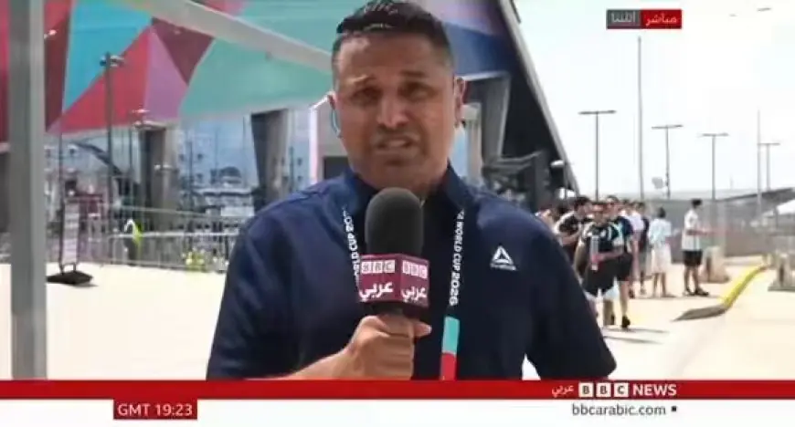 مراسل BBC يذرف الدموع على الهواء مباشرة إثر خروج منتخب مصر من المونديال