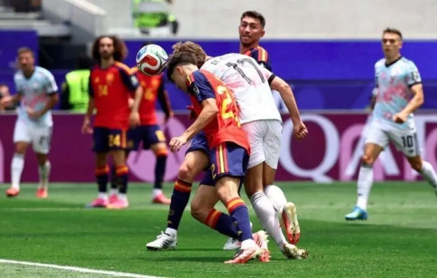 كأس العالم 2026.. الشوط الأول ينتهي بالتعادل الإيجابي بين إسبانيا وبلجيكا «فيديو»