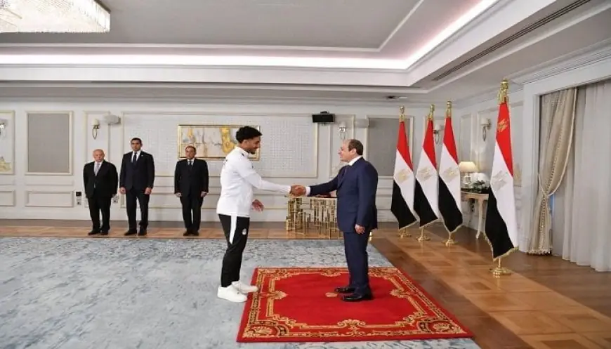 عمرو مرموش للرئيس السيسي: نفخر بما حققناه في كأس العالم وسنستمر في كتابة التاريخ