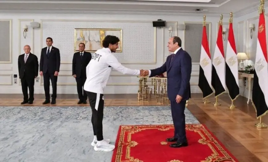 محمد هاني للرئيس السيسي: تكريمكم لحظة فخر لا تُنسى.. وإنجاز كأس العالم ليس الأخير