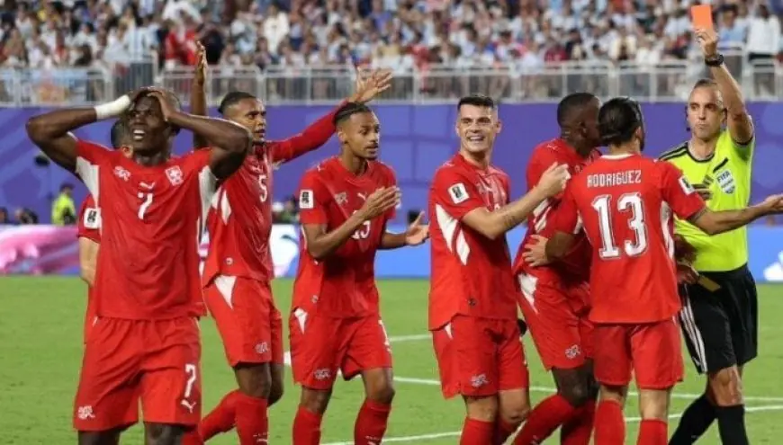 «الفار» ينقلب مجددًا لصالح الأرجنتين.. طرد مثير للجدل لإيمبولو لاعب سويسرا «فيديو»