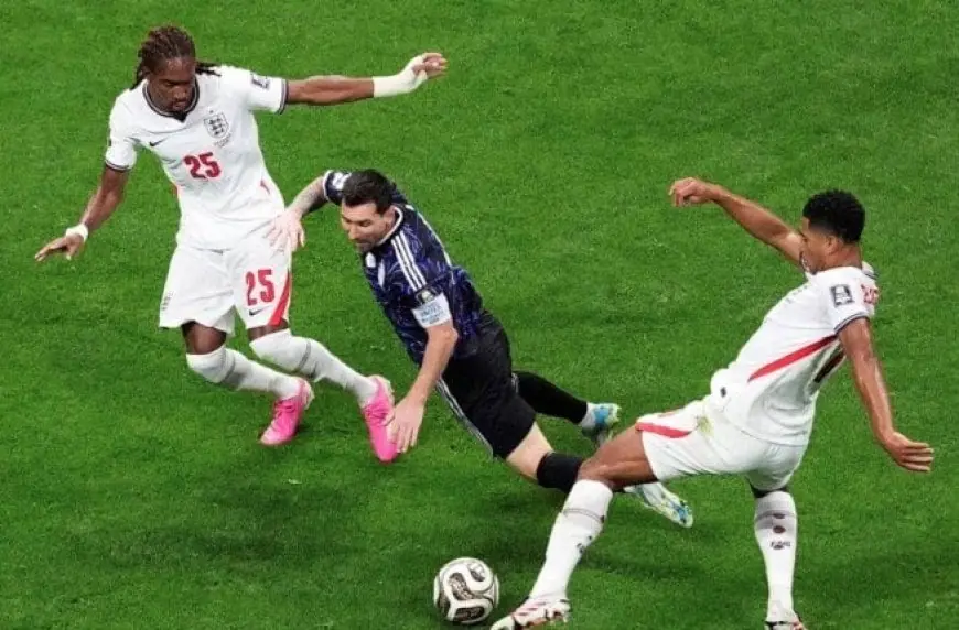انتهاء الشوط الأول بالتعادل السلبي بين إنجلترا والأرجنتين في نصف نهائي كأس العالم 2026