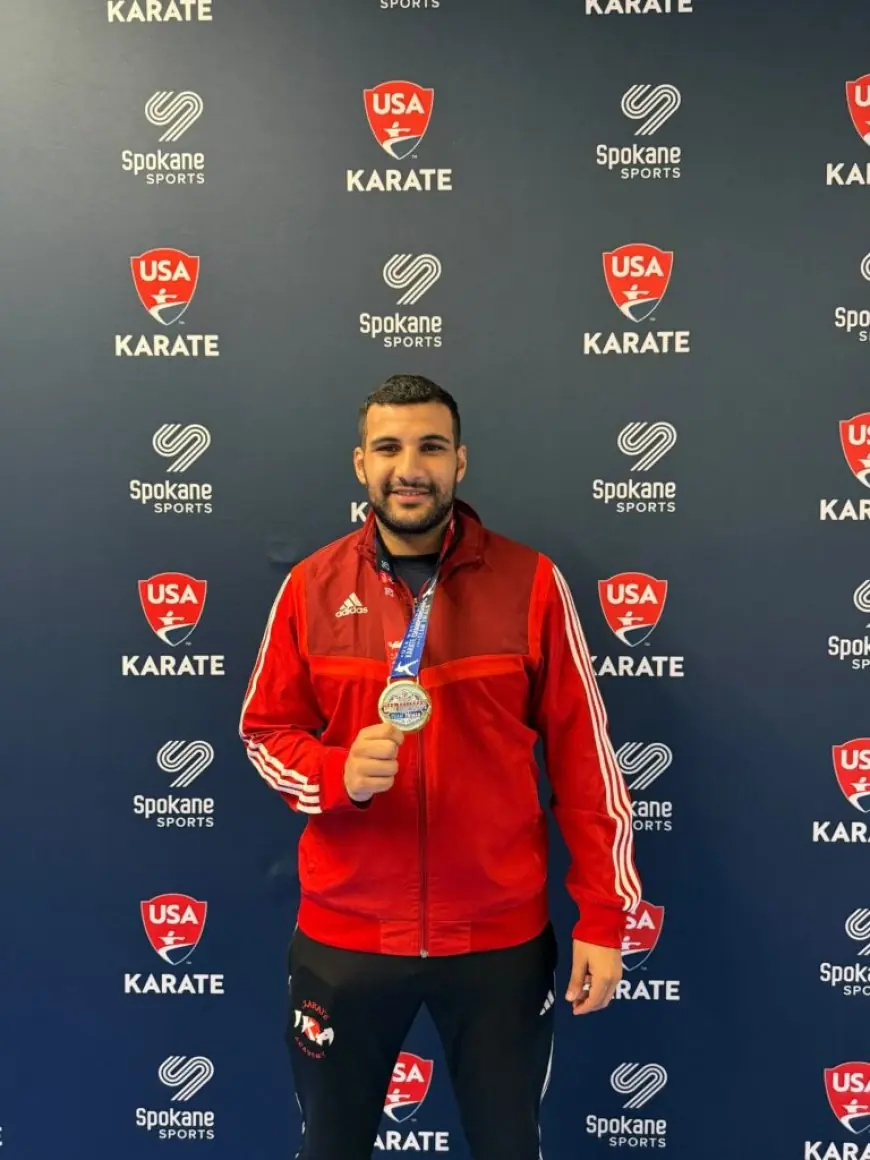 حازم أحمد بطل الكاراتيه يحصد ذهبية بطولة الولايات المتحدة الوطنية
