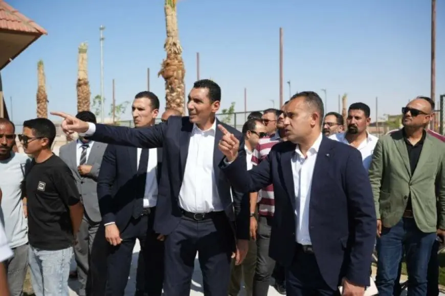 تفاصيل زيارة وزير الرياضة للمنشآت الرياضية في منطقة الإسكان بالعلمين الجديدة