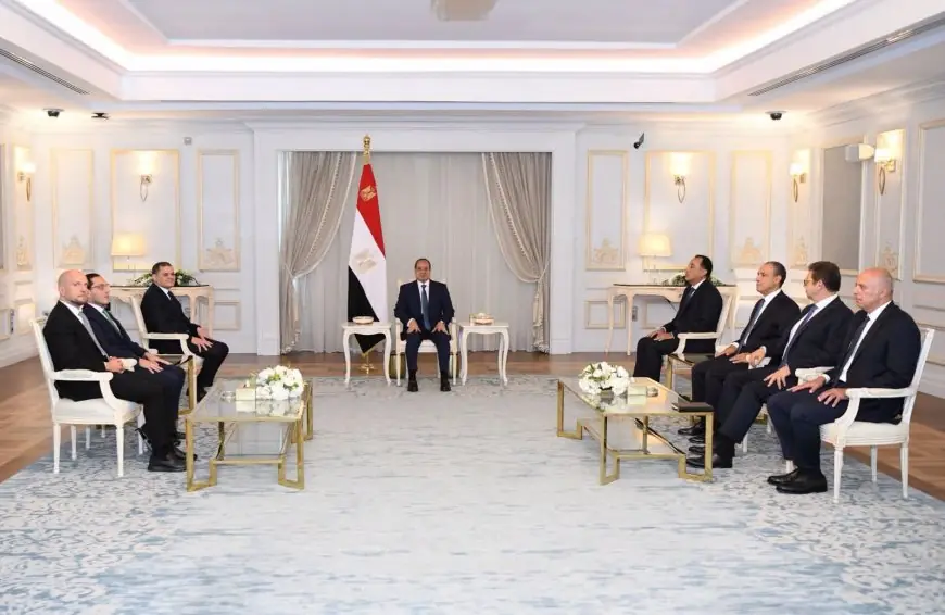 الرئيس السيسي يلتقي برئيس حكومة الوحدة الليبية لبحث التعاون المشترك بين مصر وليبيا