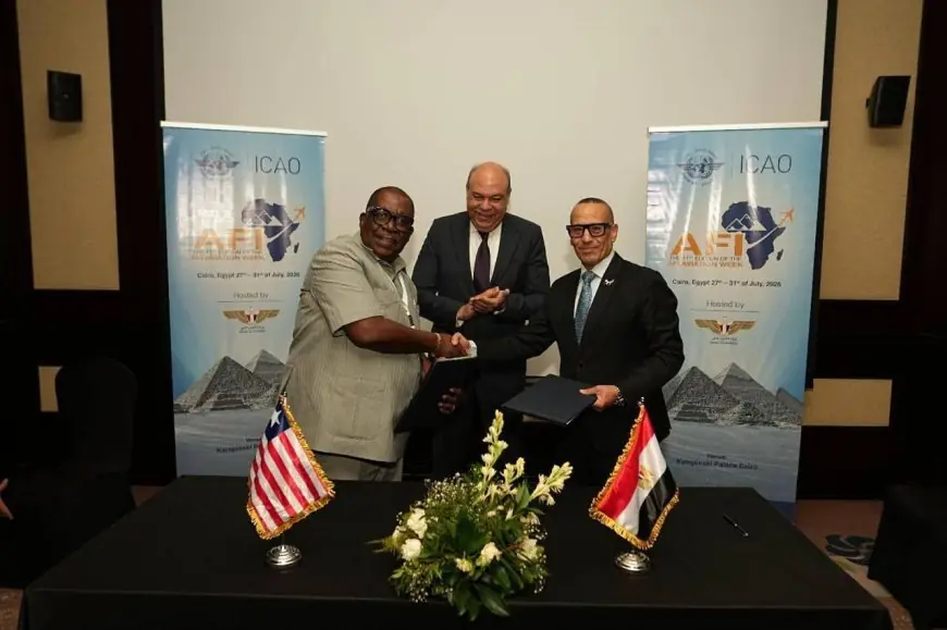تعزيز التعاون الفني في الطيران المدني: توقيع مذكرة تفاهم بين مصر وليبيريا بحضور وزير الطيران المدني