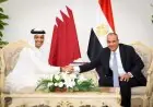 وزير الخارجية يناقش تعزيز العلاقات مع رئيس حكومة قطر ويتابع مستجدات الأوضاع الإقليمية في العلمين