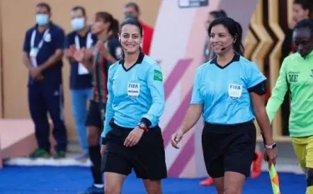 حكم مصري يقود مباراة غانا والكاميرون في كأس أمم أفريقيا للسيدات