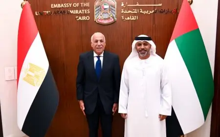 حسين لبيب يعرب عن امتنانه لسفير الإمارات ويسعى لتطوير التعاون الرياضي العربي