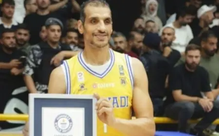 الأسطورة إسماعيل أحمد يسجل اسمه في غينيس كأكبر لاعب يحقق ثلاثية الأرقام المزدوجة
