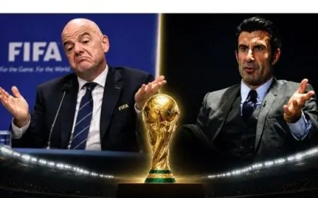 لويس فيجو ينتقد إنفانتينو بسبب اقتراح بيع حصص من كأس العالم: «يجب أن يستقيل فورًا»
