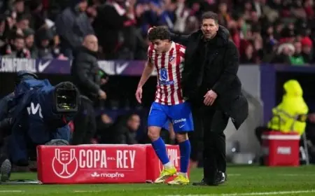 سيميوني يوضح موقف أتلتيكو مدريد من انتقال خوليان ألفاريز إلى برشلونة