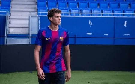 حمزة عبد الكريم يشارك في تدريبات برشلونة بجوار يامال وبيدري