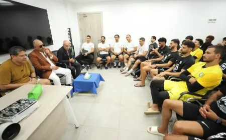 أشرف نصار يحفز لاعبي البنك الأهلي استعداداً للموسم الجديد