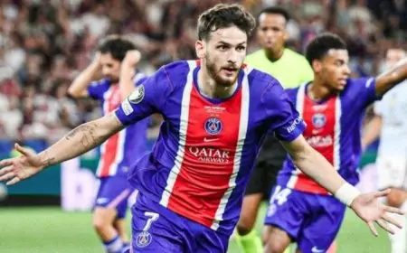 باريس سان جيرمان يتوج بكأس السوبر الأوروبي بعد انتصاره على أستون فيلا
