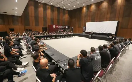 نهاية معسكر الفوج الأول لحكام الممتاز ب واستمرار تجهيز المحترفين