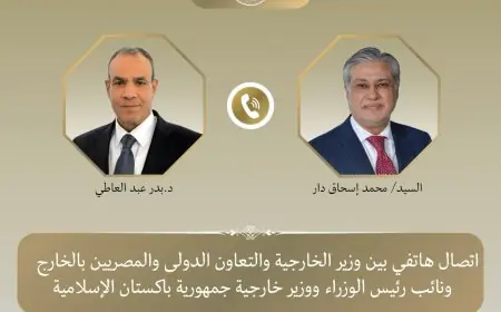 وزير الخارجية يتلقى مكالمة هامة من نائب رئيس الوزراء ووزير خارجية باكستان