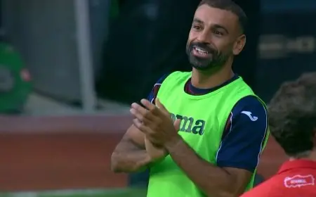محمد صلاح يرتدي قميص طرابزون سبور لأول مرة في الدقيقة 58
