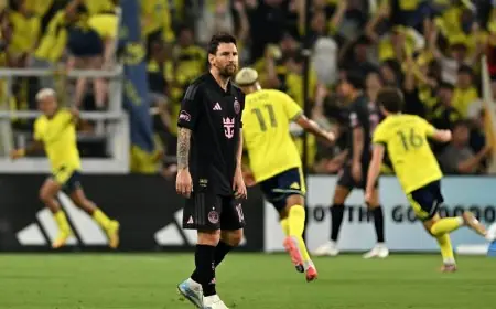 ميسي يفشل في تسجيل ركلة جزاء وإنتر ميامي يسقط برباعية أمام ناشفيل في الدوري الأمريكي