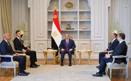 الرئيس السيسي يستضيف جاريد كوشنر في مدينة العلمين للأحداث الهامة