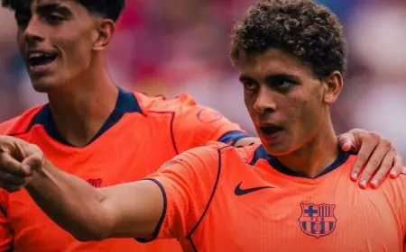 حمزة عبد الكريم تلميذ صلاح يتألق كهداف لبرشلونة في فترة الإعداد