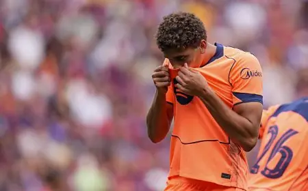 نجم برشلونة حمزة في مهمة قتالية لتحقيق أول أهداف الفريق الكتالوني في الدوري