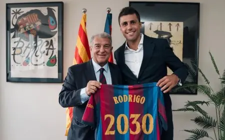 برشلونة يبرم صفقة جديدة بضم رودري من مانشستر سيتي رسمياً