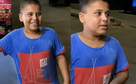 الطفل حسين يشعل السوشيال ميديا بالحديث بـ 15 لغة ويحلم بمساعدة والده في علاجه