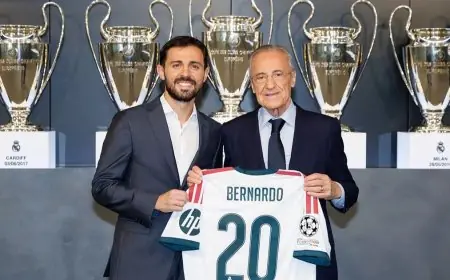 ريال مدريد يكشف النقاب عن برناردو سيلفا في حفل مميز ويقدّم له ثلاث هدايا فريدة