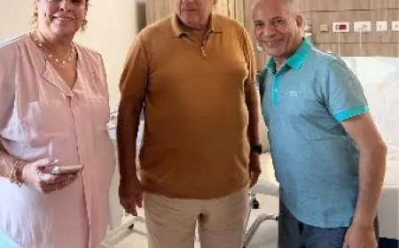 النائب محمد أبو العينين والإعلامية إلهام أبو الفتح يقدمان التهاني لأحمد موسى بعد تعافيه الكامل