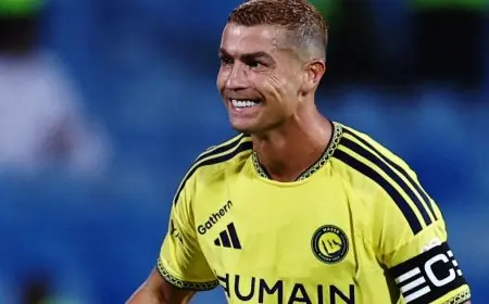 رونالدو يتألق كالأفضل وتريزيغيه يحصل على تقييم متواضع في مباراة قوية بين النصر والرياض