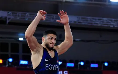 تأهيل محمد القاسم لنصف نهائي المصارعة الرومانية في ألعاب البحر المتوسط