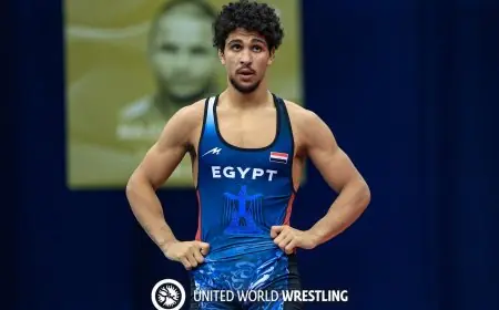 المصارع محمد حسن يحصد أول ميدالية لمصر في ألعاب البحر الأبيض المتوسط 2026