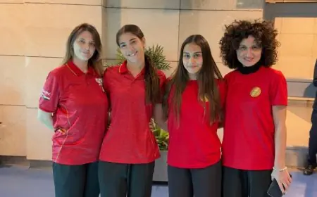 بعثة الجمباز الإيقاعي تنطلق إلى إيطاليا لتحدي ألعاب البحر المتوسط