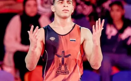 محمد القاسم يحقق الميدالية الثالثة لمصر في المصارعة بدورة ألعاب المتوسط 2026