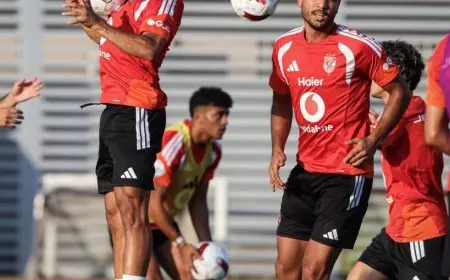 الأهلي يُكمل تحضيراته لمواجهة الشرقية إنبي في الدوري الممتاز