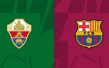 بث مباشر لمباراة برشلونة ضد إلتشي في الدوري الإسباني اليوم
