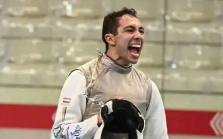 محمد حمزة يحقق ذهبية سلاح الشيش ومصر تتوج بميداليتين في تارانتو 2026