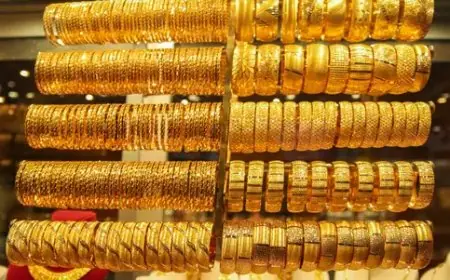 ارتفاع أسعار الذهب مع نهاية اليوم في محلات الصاغة