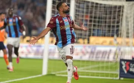 محمد صلاح يبدع في الاحتفال بأهدافه مع طرابزون سبور بأسلوبه المميز