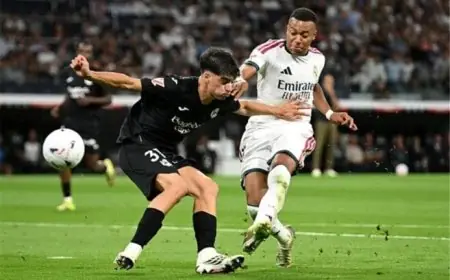 «هاتريك» مبابي يقود ريال مدريد للفوز على ريال سوسيداد برباعية ويتصدر الدوري الإسباني «فيديو»
