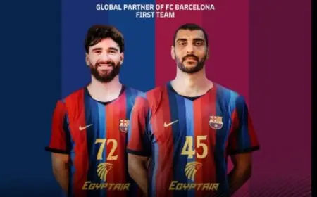 مصر للطيران ونادي برشلونة الإسباني يتعاونان في شراكة استراتيجية حتى عام 2028-2029