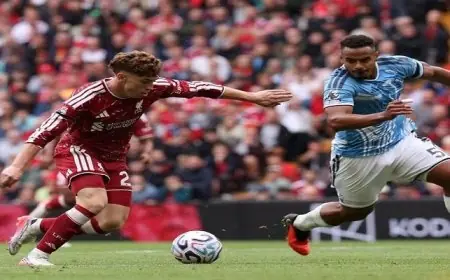 ليفربول ونوتنجهام فورست يتعادلان 2-2 في الدوري الإنجليزي