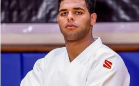عمر الرملي يتألق بحصد الميدالية الذهبية في الجودو بدورة ألعاب البحر المتوسط