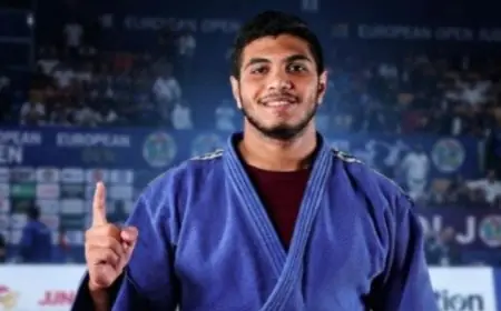 هادي حسين يحصد برونزية جديدة لمصر في الجودو خلال دورة «تارانتو 2026»